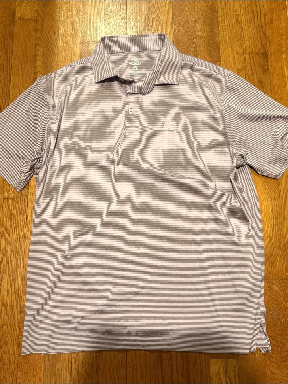 Rhoback Performance Polo Shirt Men’s Medium White Purple